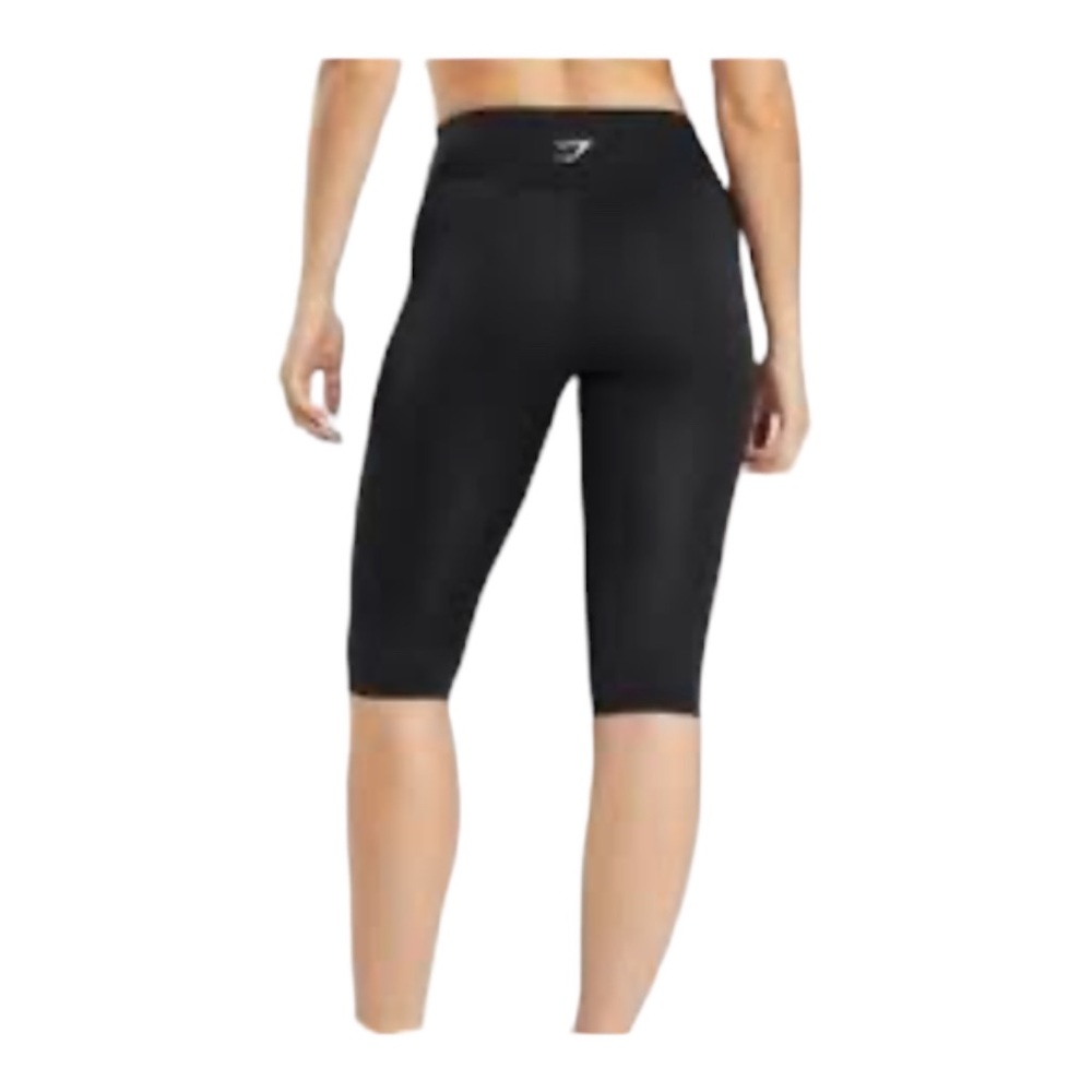 Gym Shark Leggings Cropped Black Size M‎ NWOT